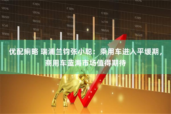 优配痢略 瑞浦兰钧张小聪：乘用车进入平缓期，商用车蓝海市场值得期待